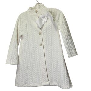 Blueberi Boulevard White Quilted Jacket